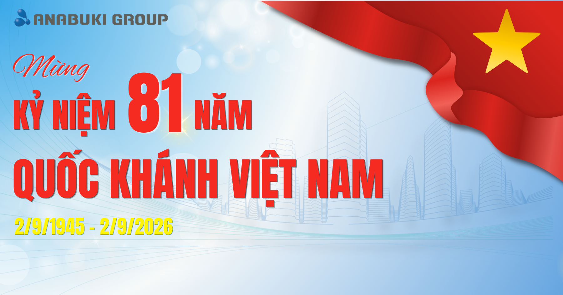 MỪNG KỶ NIỆM 81 NĂM QUỐC KHÁNH VIỆT NAM (2/9/1945 - 2/9/2026)